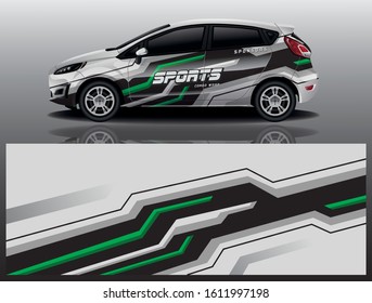 Car Decal Wrap Vector Design 