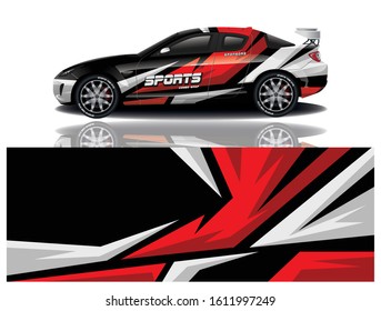 Car Decal Wrap Vector Design 