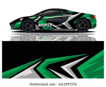 Car Decal Wrap Vector Design 