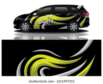 Car Decal Wrap Vector Design 