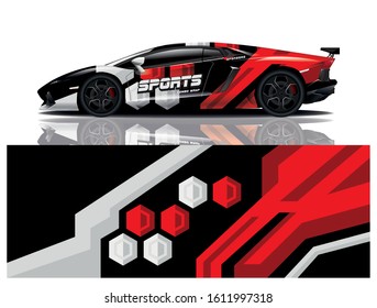Car Decal Wrap Vector Design 