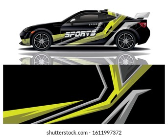 Car Decal Wrap Vector Design 