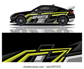 Car Decal Wrap Vector Design 
