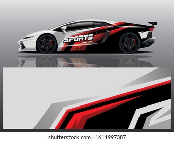 Car Decal Wrap Vector Design 