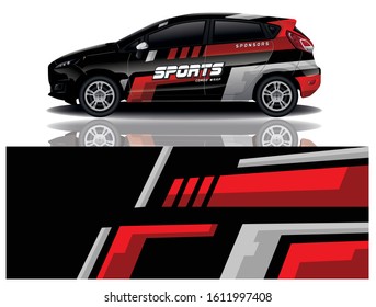 Car Decal Wrap Vector Design 
