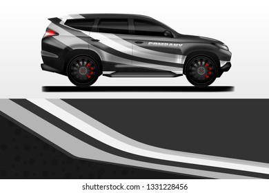 Car decal wrap vector designs. Truck and cargo , company , rally, drift .