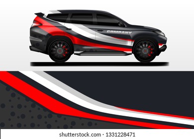 Car decal wrap vector designs. Truck and cargo , company , rally, drift .