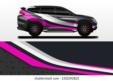 Car decal wrap vector designs company . 