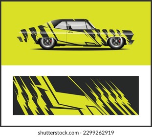 Car Decal Wrap Vector graphic Design