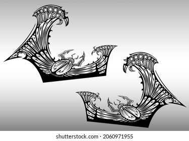 Car Decals, and vehicles Stickers in Vector format