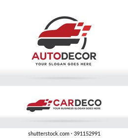 Car Decoration Logo, Car Body Paint Brand Identity