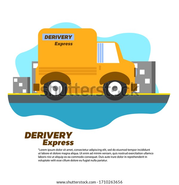 Car delivery\
express, Flat collor\
illustrator