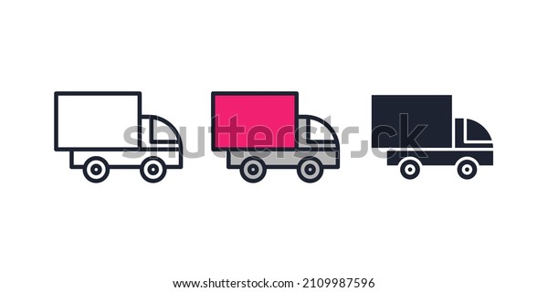 car delivery.\
fast shipping icon symbol template for graphic and web design\
collection logo vector\
illustration