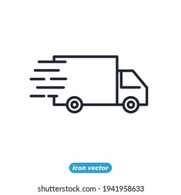 car delivery icon. car delivery symbol template for graphic and web design collection logo vector illustration