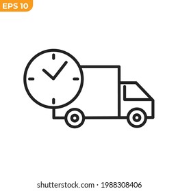 car delivery icon symbol template for graphic and web design collection logo vector illustration