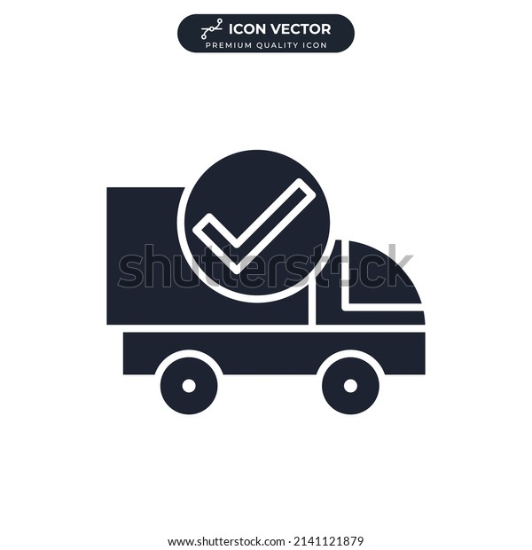 car delivery icon symbol\
template for graphic and web design collection logo vector\
illustration