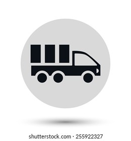 Car delivery icon transport vector symbol