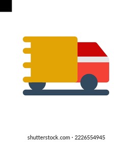 car delivery icon vector flat style