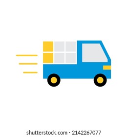 vectores de icono de entrega de coches, uso adecuado para el diseño de símbolos y elementos para describir el transporte, envío o entrega gratuita