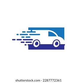 Car delivery logo images illustration design