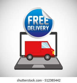 car delivery service icon vector illustration design