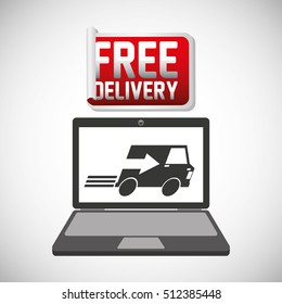 car delivery service icon vector illustration design