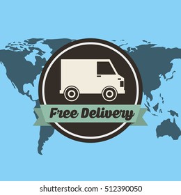 car delivery service icon vector illustration design