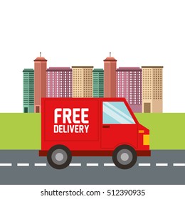 car delivery service icon vector illustration design