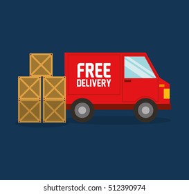 car delivery service icon vector illustration design