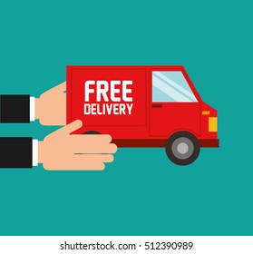 car delivery service icon vector illustration design