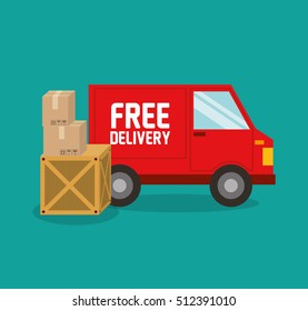 car delivery service icon vector illustration design