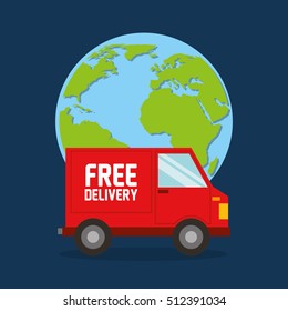 car delivery service icon vector illustration design