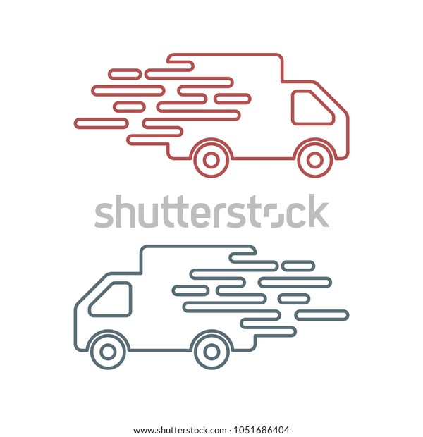 car delivery shipping express moved logo icon\
vector template
