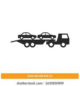 car delivery truck icon design element vector eps10