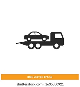 Car Delivery Truck Icon Design Element Vector Eps10