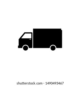 Car delivery truck vector icon