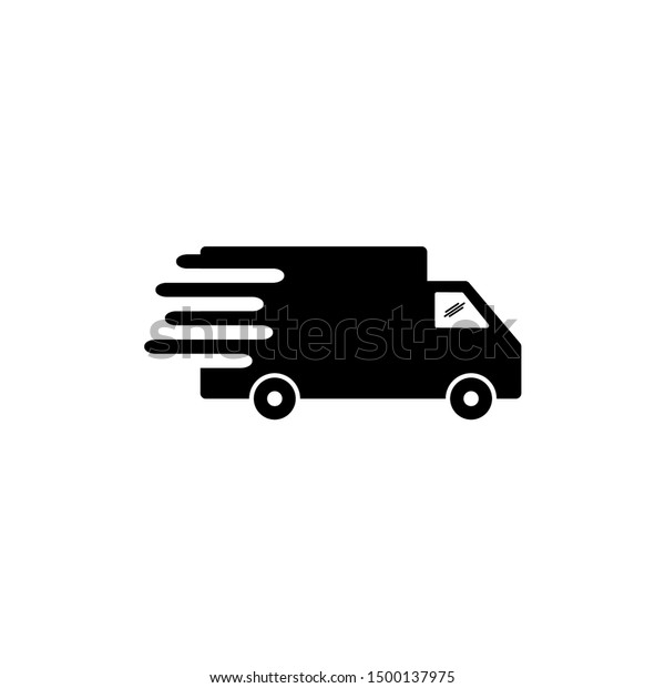 Car delivery truck vector\
icon