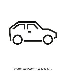 Icono de diseño de coches. Icono de vector de línea delgada para conceptos móviles y aplicaciones web. Icono de calidad premium. 