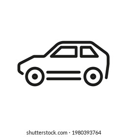 Car design icon. Thin line vector icon for mobile concepts and web apps. Premium quality icon. 