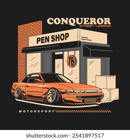 car design illustration, street legend conqueror