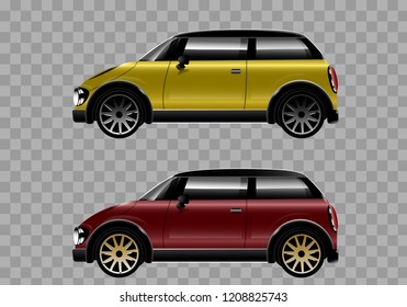 Car design with isolated background