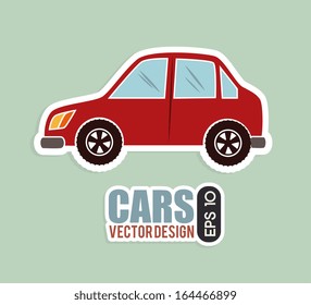car design over blue background vector illustration