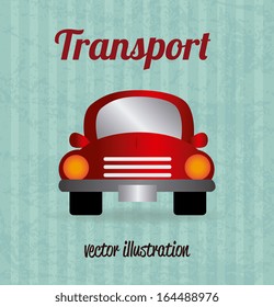 car design over blue  background vector illustration