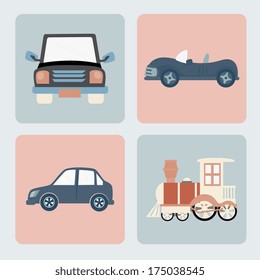 car design over  gray background vector illustration 