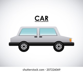 car design over  gray background vector illustration