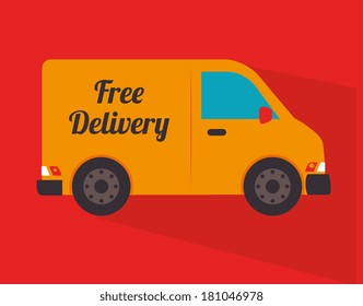 car design over red background vector illustration 