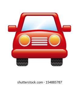 car design over white background vector illustration