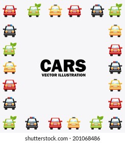 car design over white background vector illustration