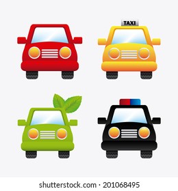 car design over white background vector illustration