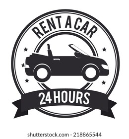 Car design over white background, vector illustration